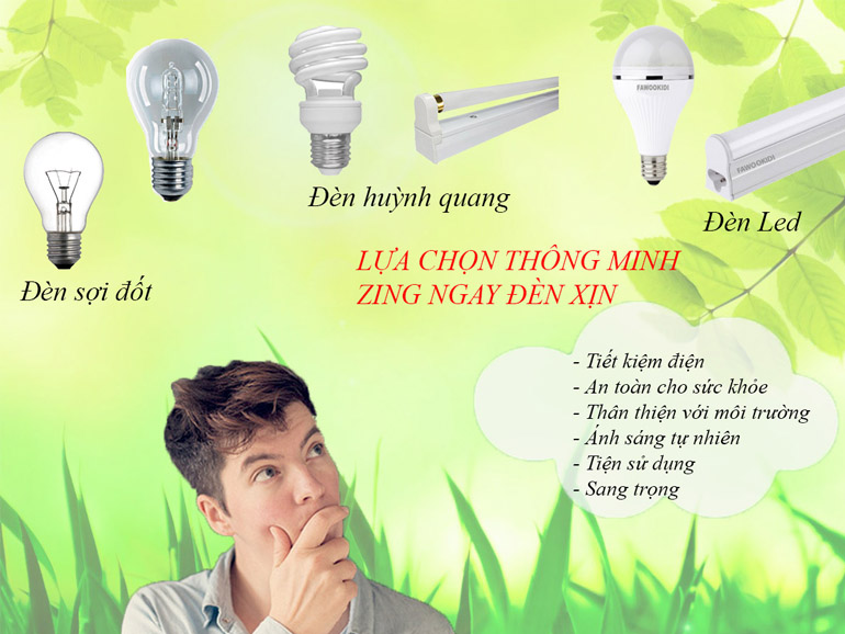 Xét về khả năng tiết kiệm điện của 2 loại đèn led và compact.